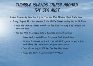 Thimble Island tour
