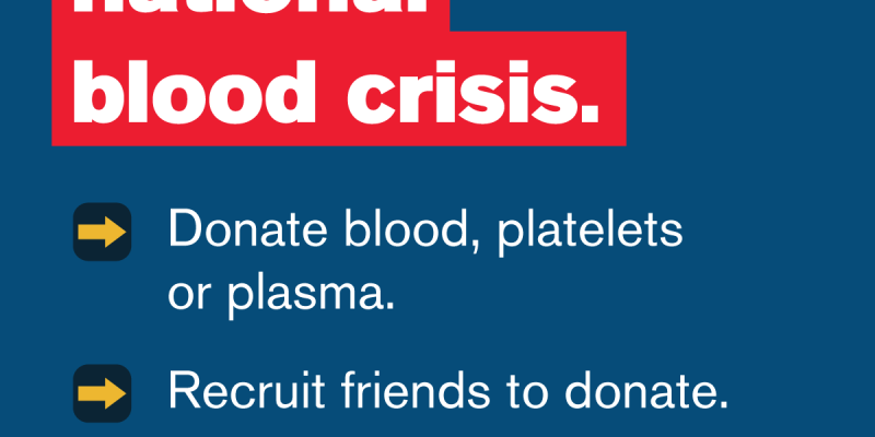 HOW TO HELP WITH THE NATIONAL BLOOD CRISIS