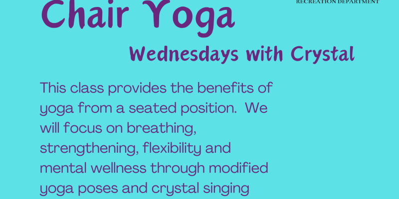 Chair yoga with Crystal