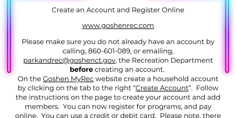 How To Create An Account